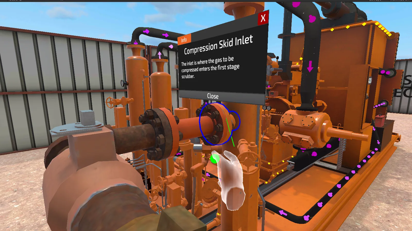 Compression Skid VR Training