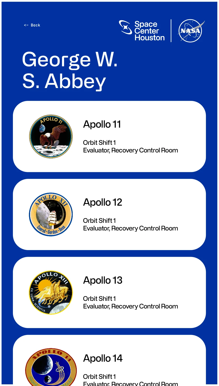 Mission Control Database